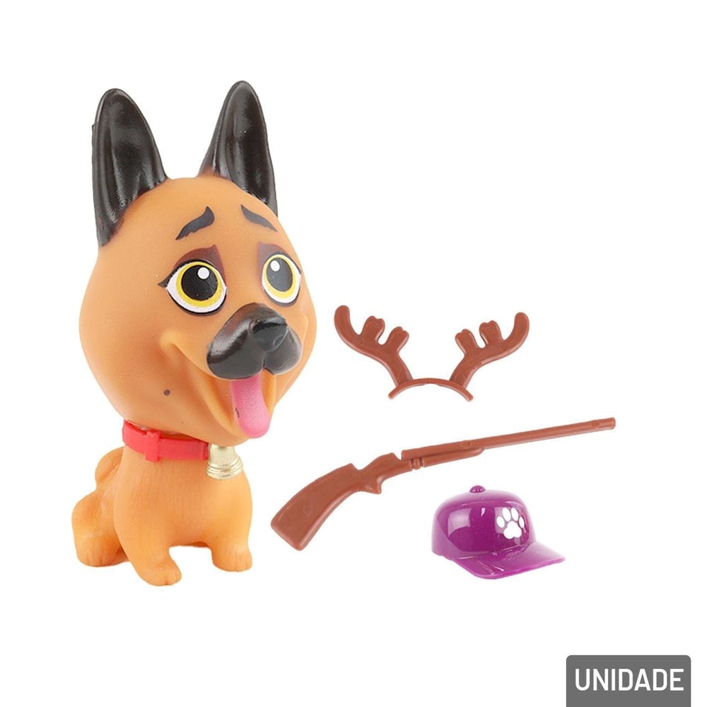 KIT Pets de Plástico com Acessórios Sortidos