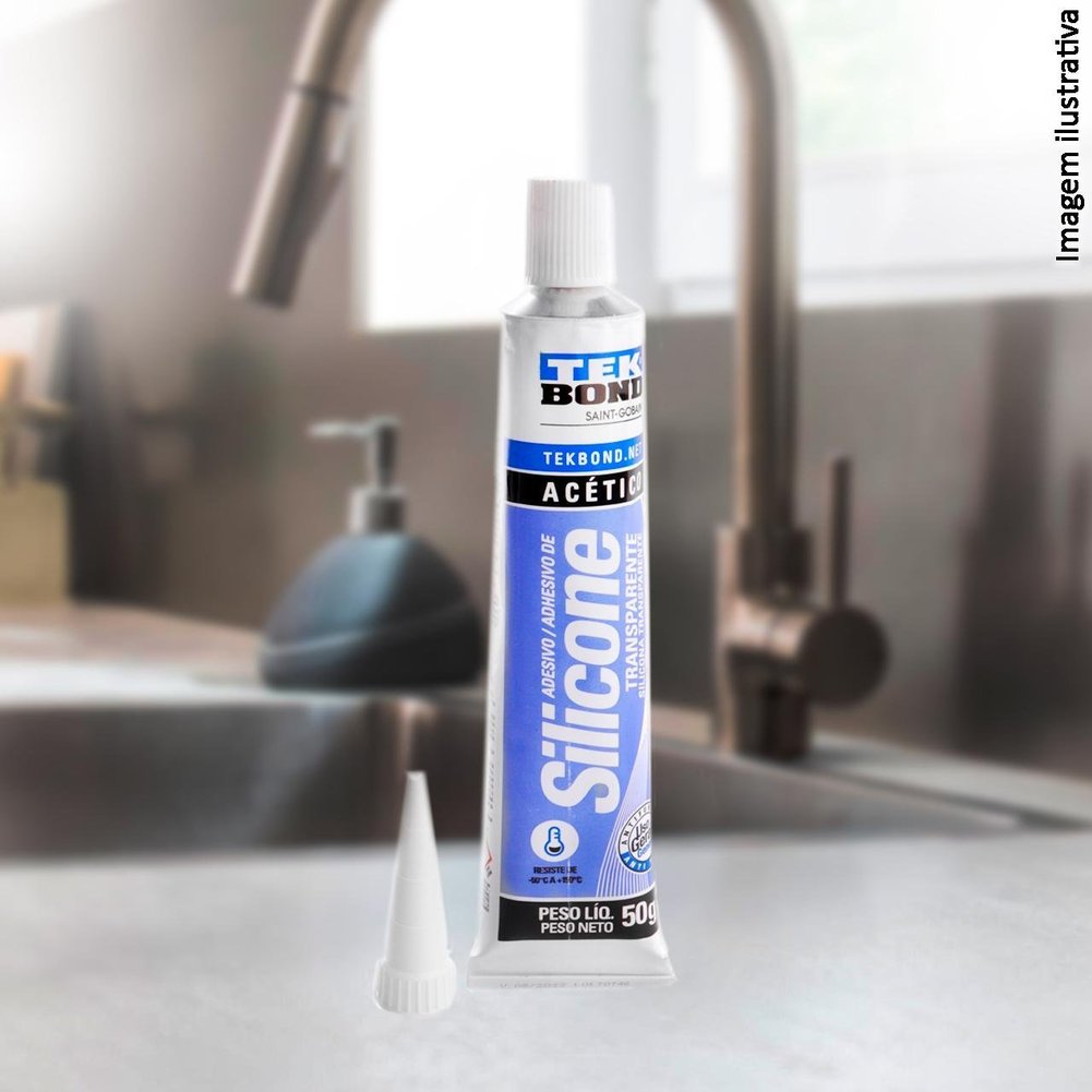 Adesivo Silicone 50g Acético Transparente