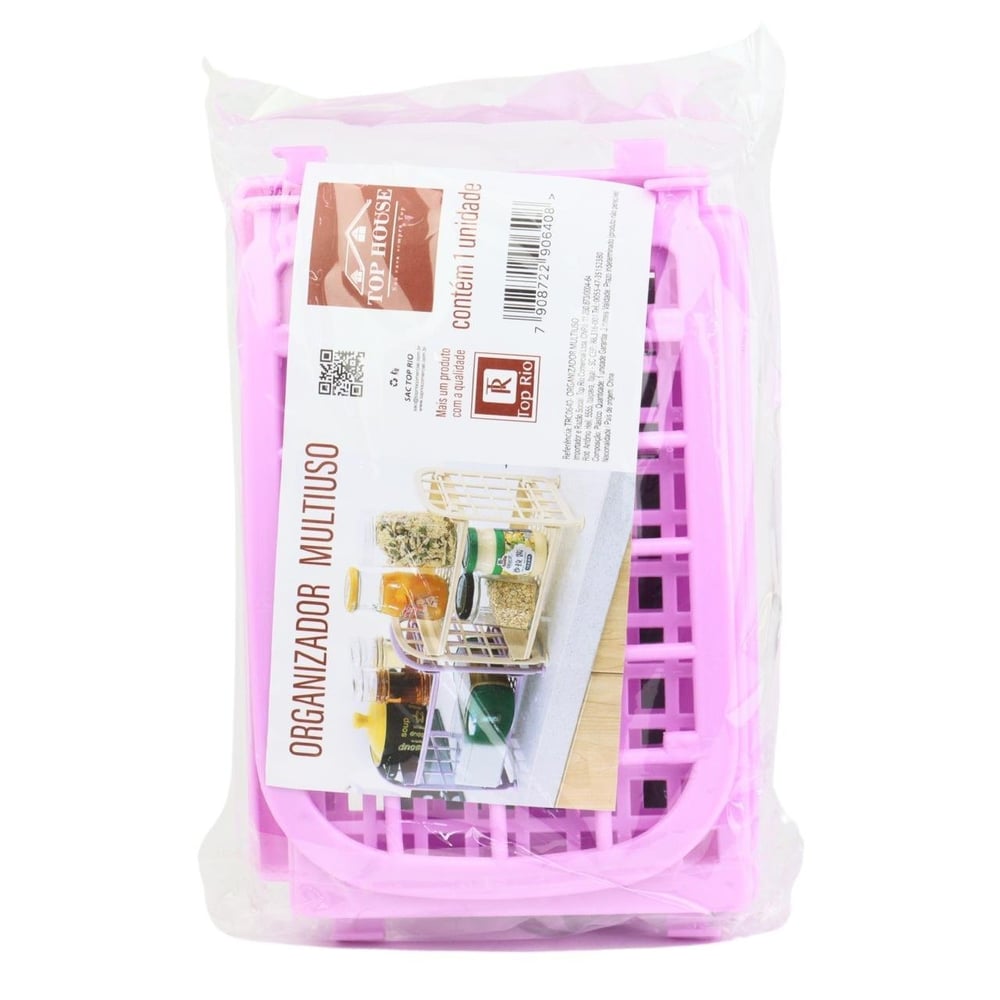 Organizador Multiuso Plástico 2 Andares Color