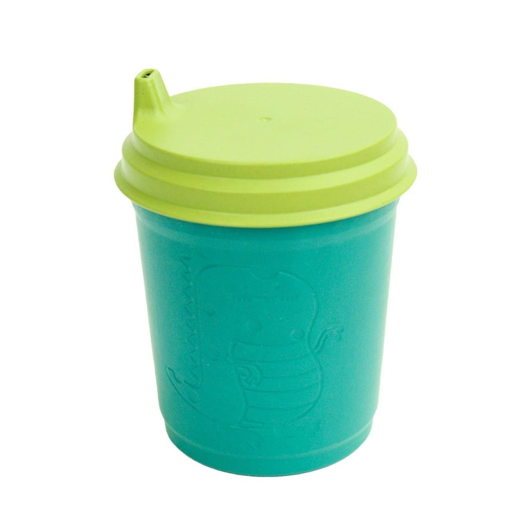 Copo Treinamento Fibra de Bambu PP 400ml Verde
