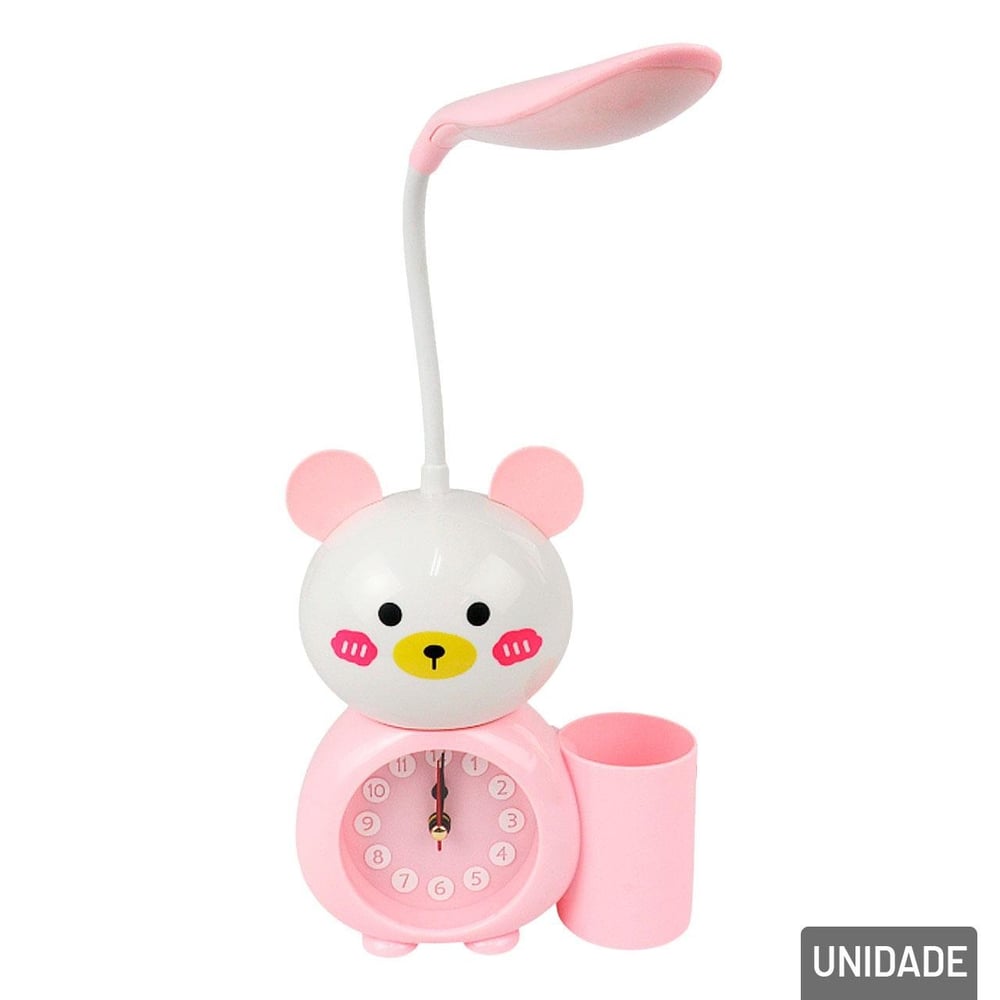 Luminária de Mesa 45cm EM LED com Despertador