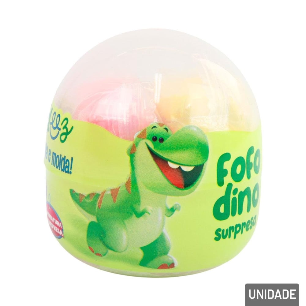 Massinha de Modelar 12g Estica e Pula Fofo Dino