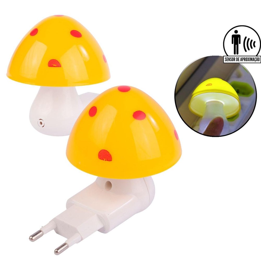 Luminária de Tomada Bivolt Cogumelo