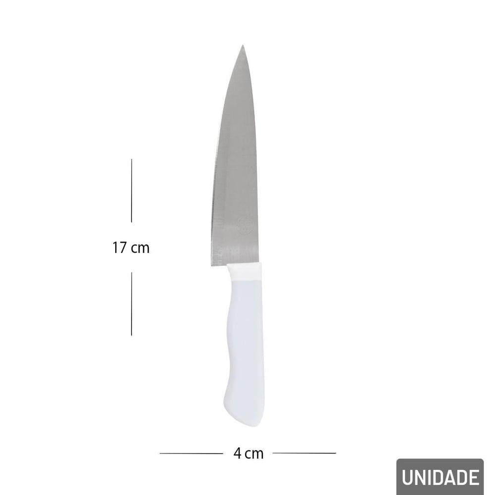 Faca Peixeira Inox Plástico 6