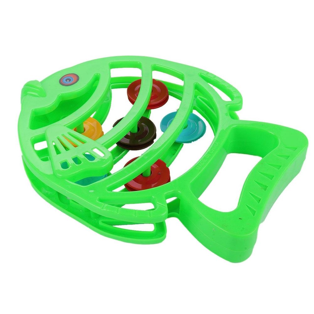 Pandeiro Infantil 18cm Peixinho Color