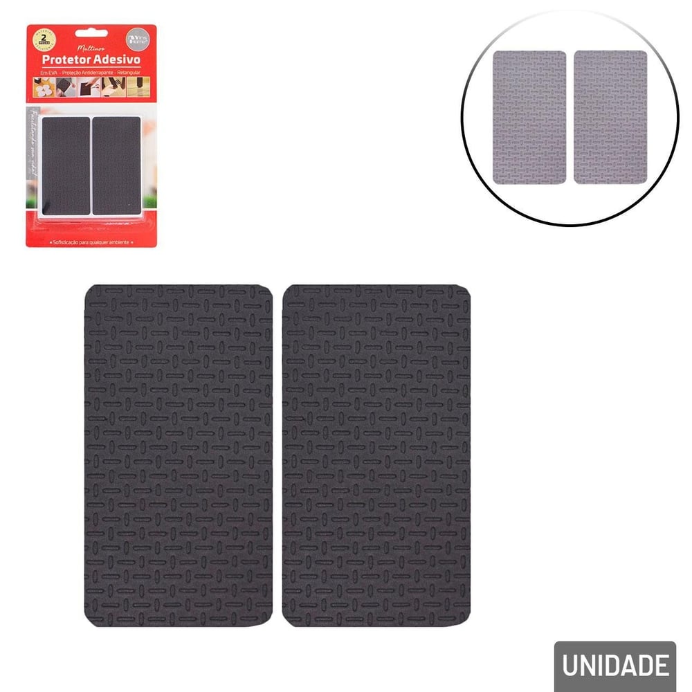 Protetor Anti Impacto 3,8x8cm 2 Pçs Retangular