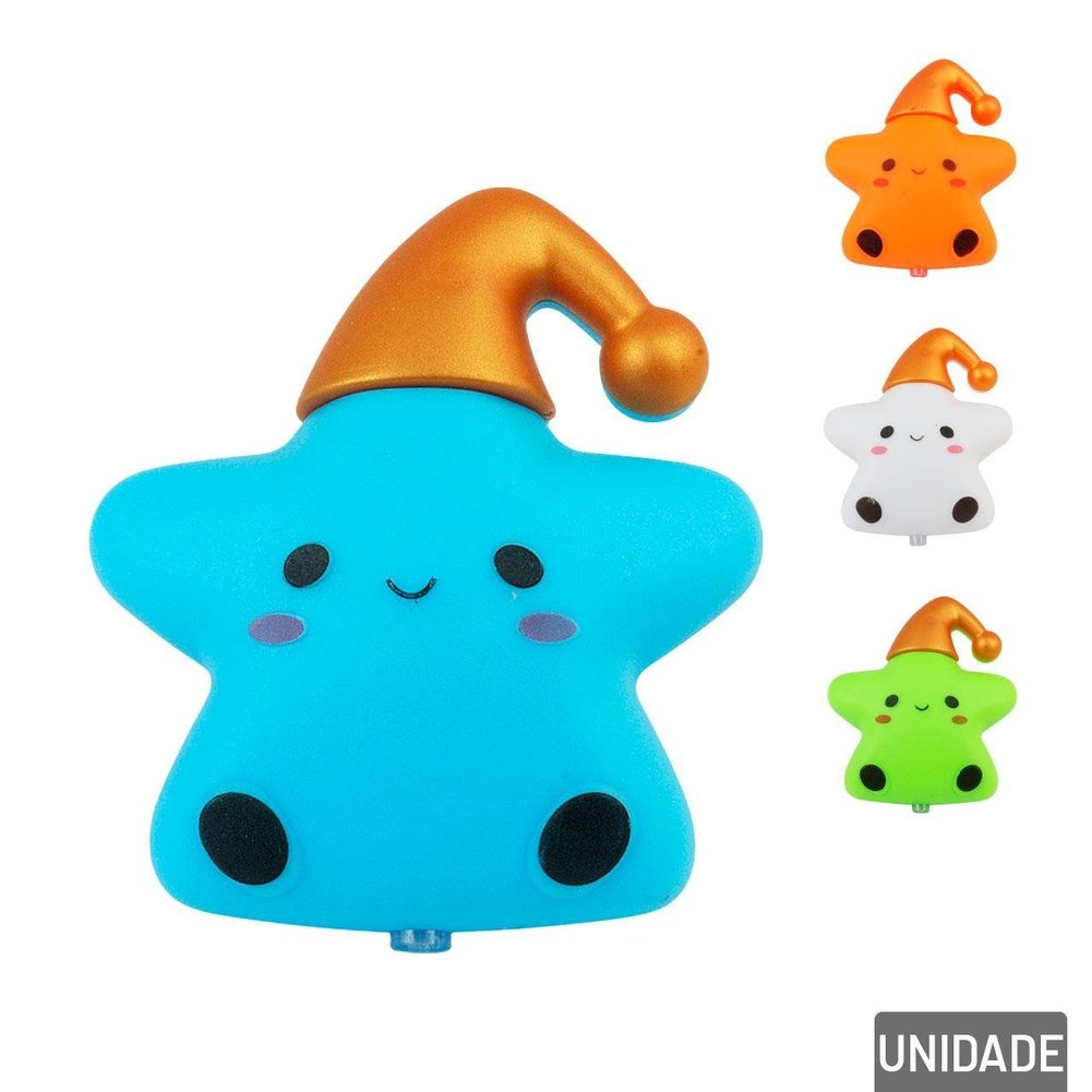 Luminária de Tomada Bivolt Estrela e Touca Color