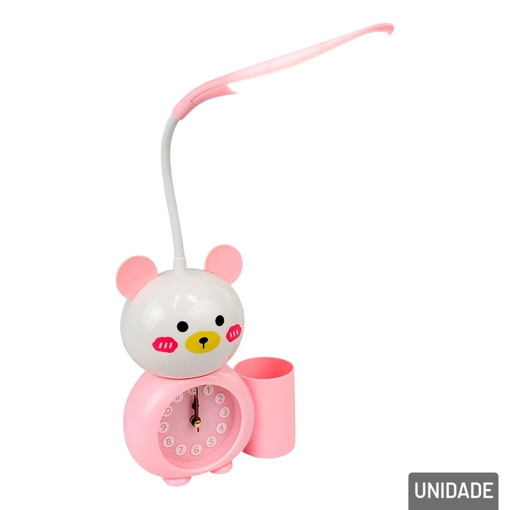 Luminária de Mesa 45cm EM LED com Despertador