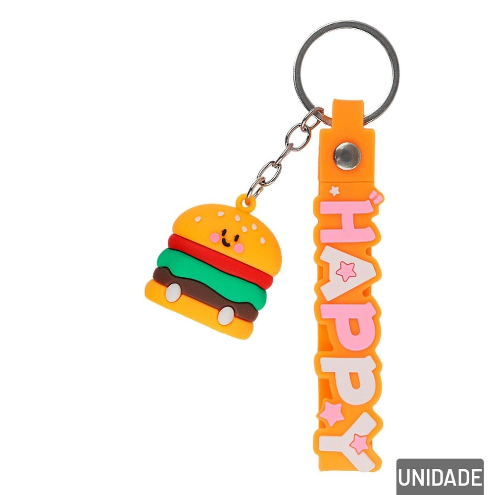 Chaveiro de Silicone 13cm Modelos Sortidos