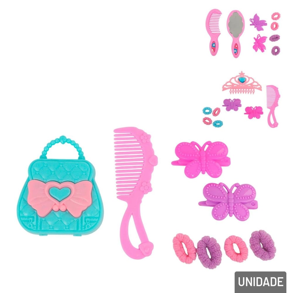 KIT Salão de Beleza Infantil Acessórios Sortidos