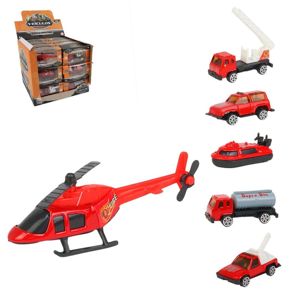 Veículos Roda Livre Metal Miniatura Sortidos