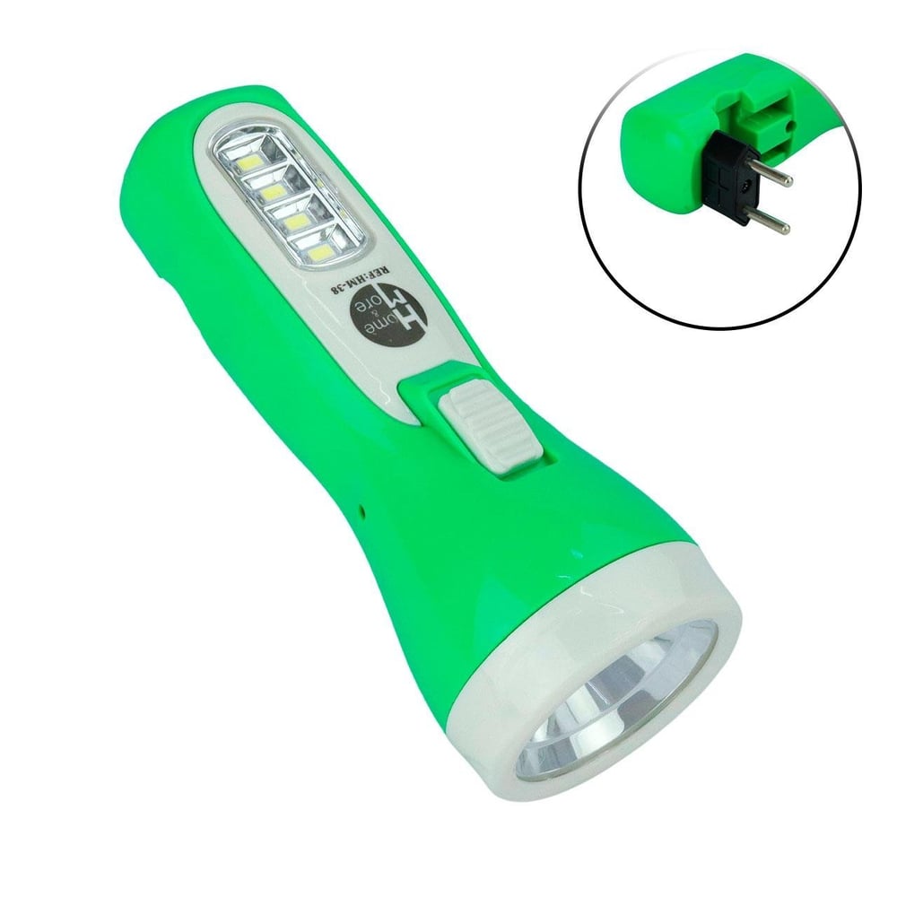 Lanterna Recarregável Bivolt 5 Leds Duplo Color