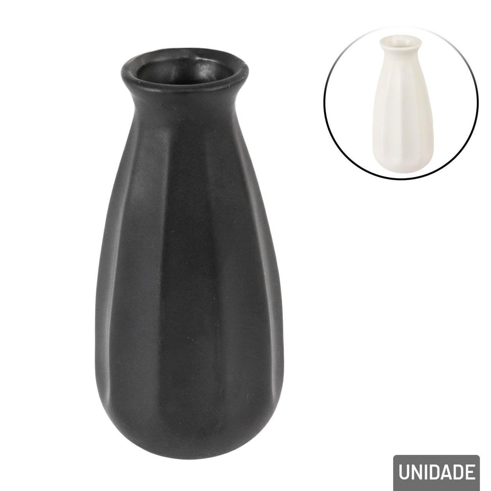 Vaso Decorativo de Cerâmica 12cm Texturizado Color