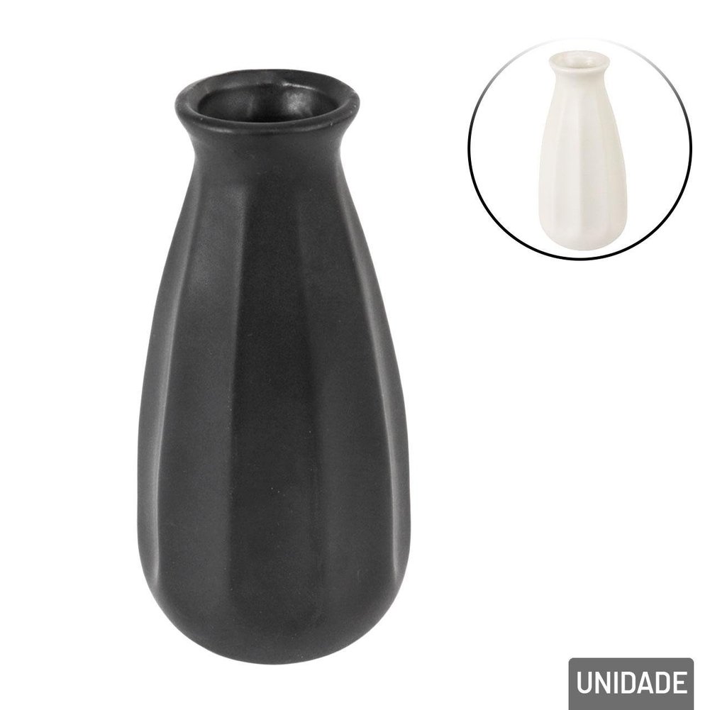 Vaso Decorativo de Cerâmica 12cm Texturizado Color