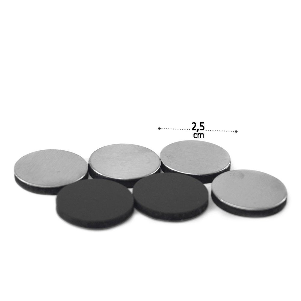 Imã Decorativo 06 Peças 2,5cm Para Recados