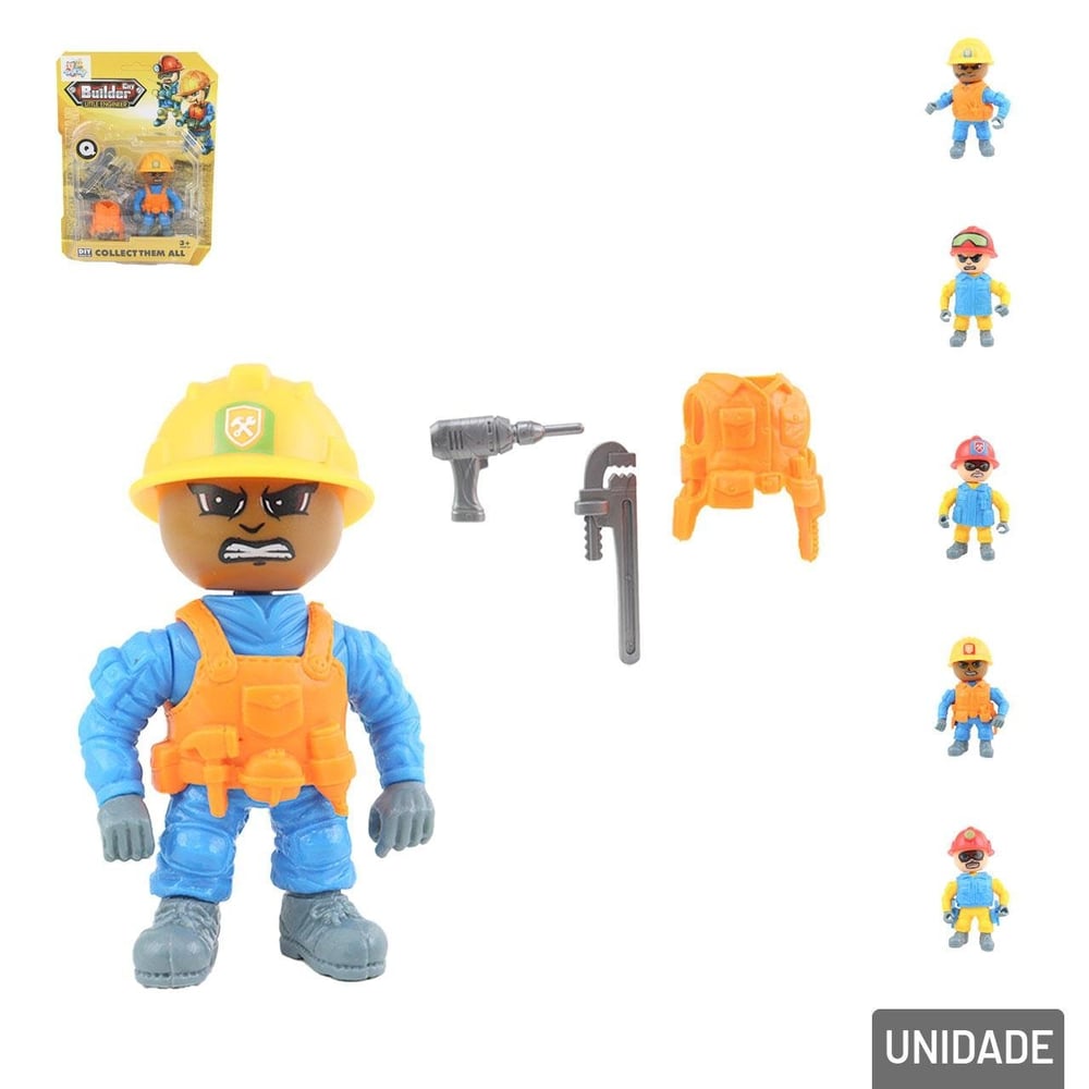Boneco Monta e Desmonta Construção Sortidos