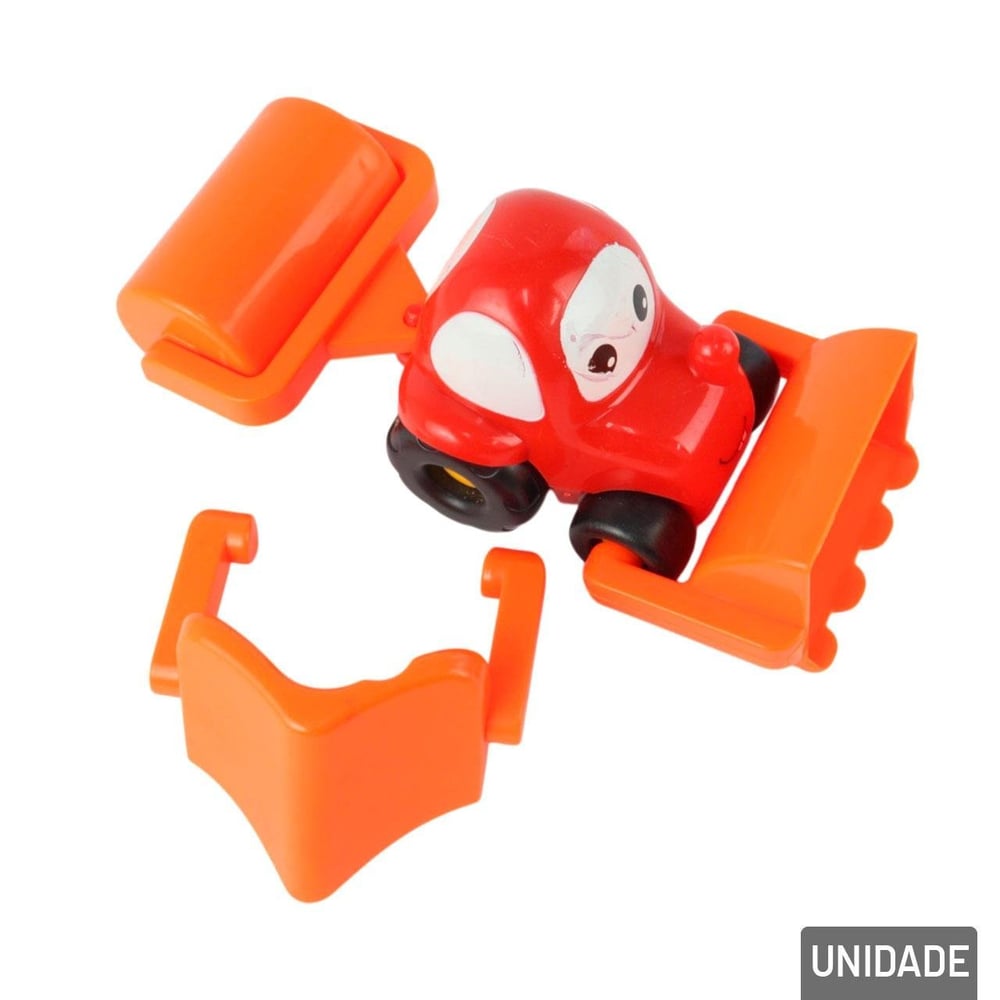 Carrinho Monta e Desmonta Roda Livre Escavadeira