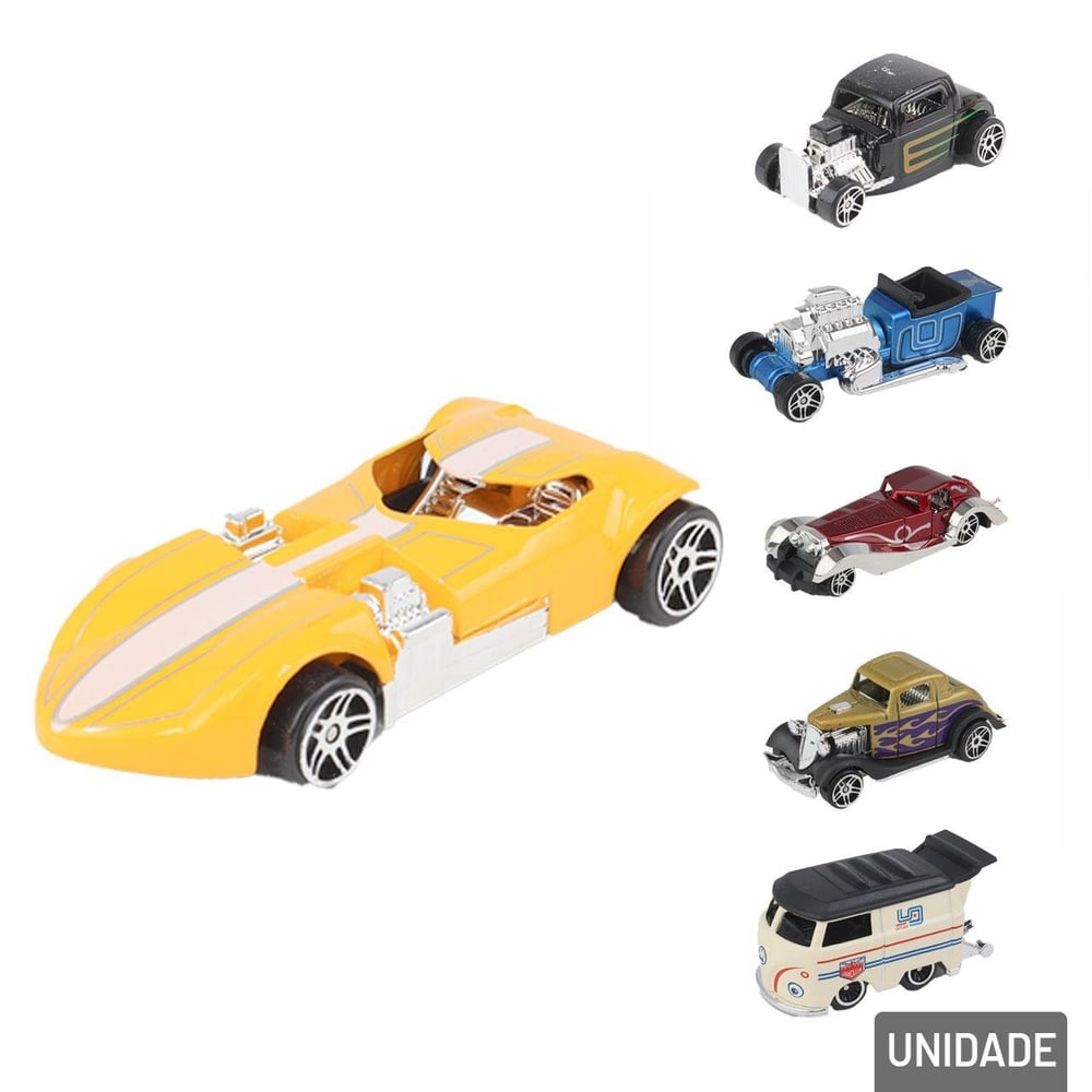 Carrinho Roda Livre 06 Peças Sortidas