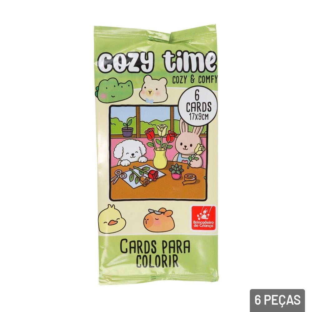 Cards Para Colorir 6 Pçs Cozy & Confy Sortidos