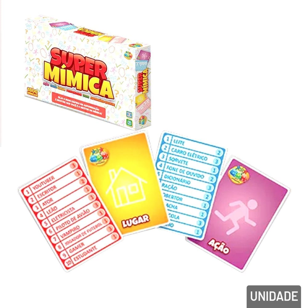 Jogo de Tabuleiro Super Mímica
