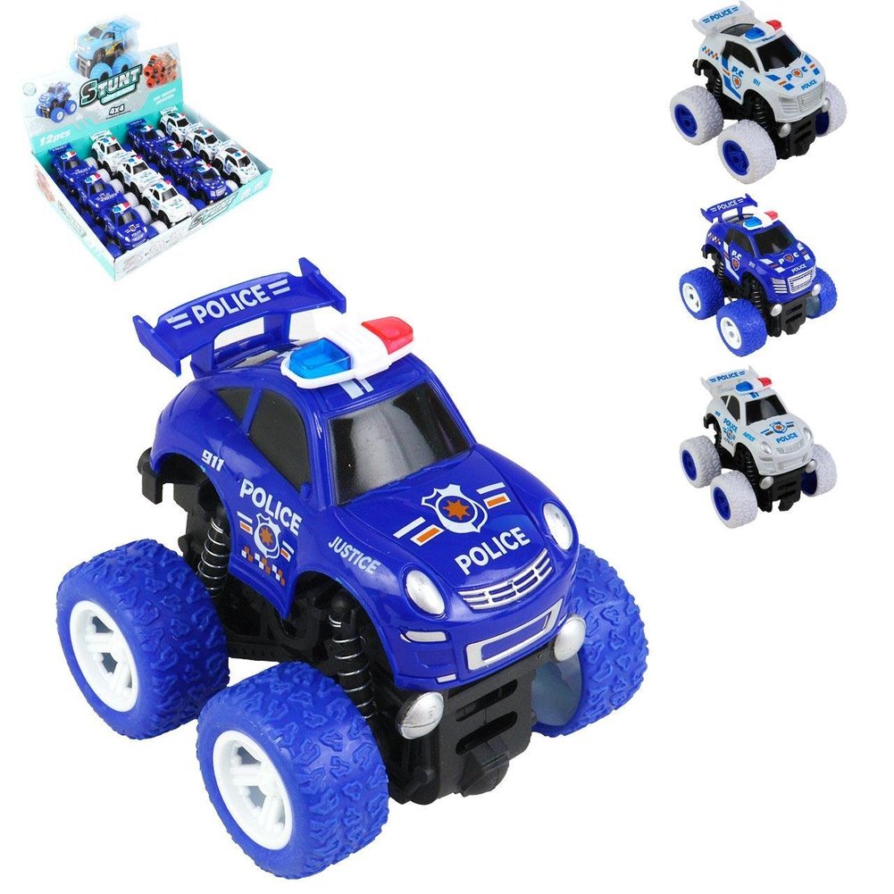 Carrinho de Fricção Plástico 4x4 360° Police Color