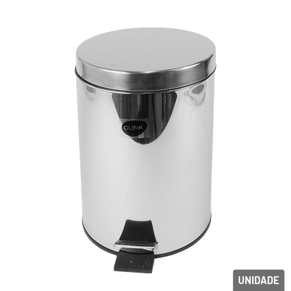 Lixeira de Inox 7L com Pedal