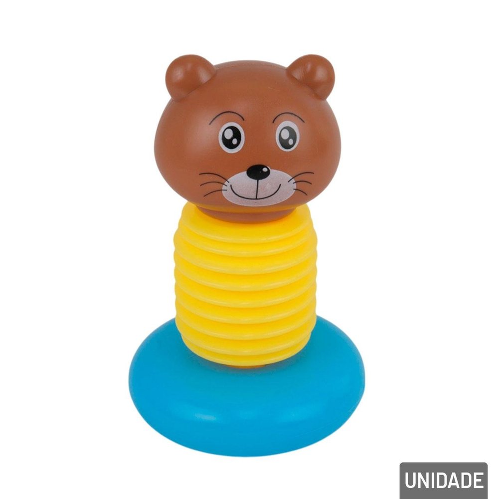 Brinquedo de Plástico Infantil 16cm Pressão Apito