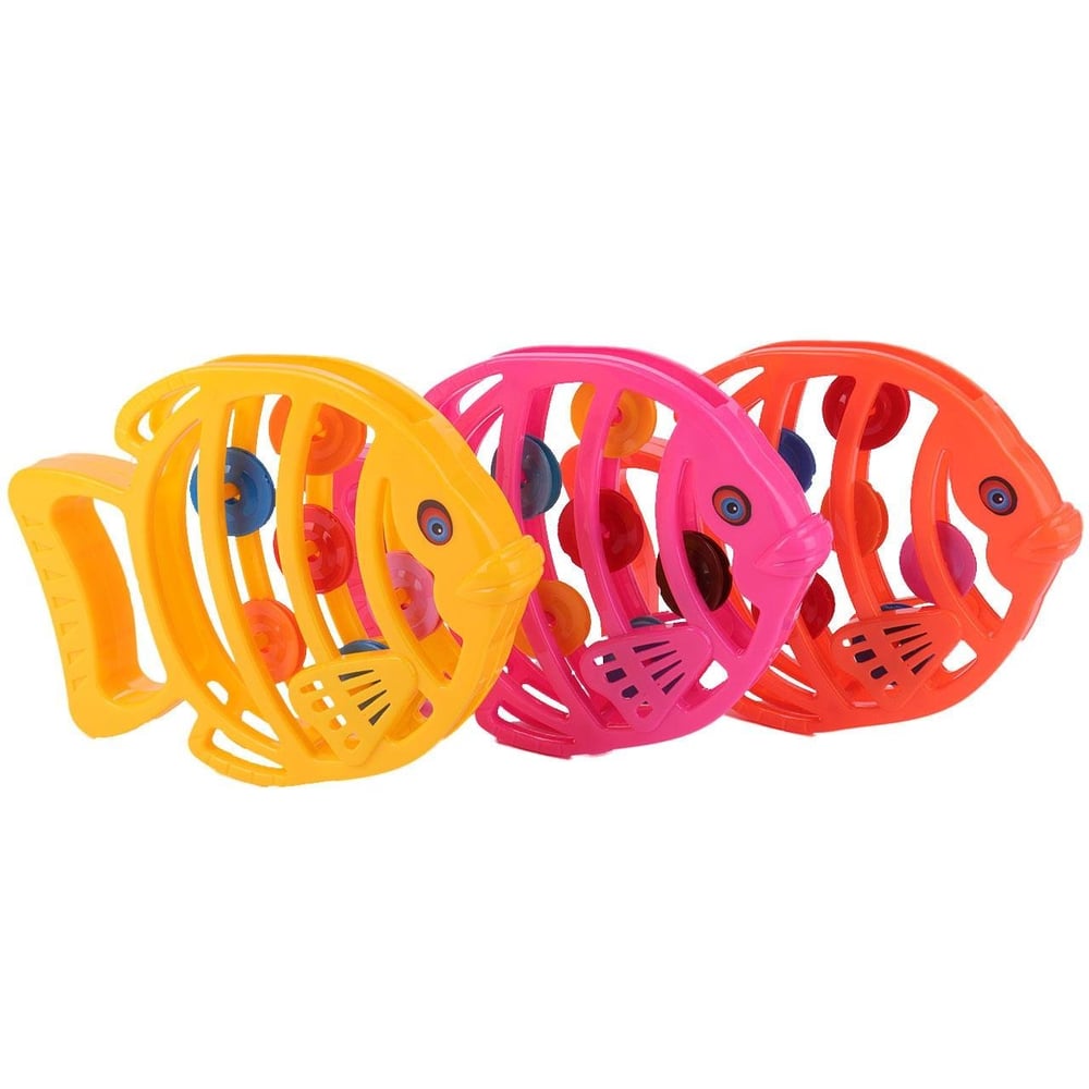 Pandeiro Infantil 18cm Peixinho Color