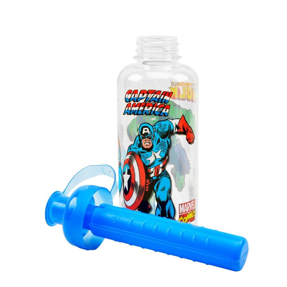 Garrafa de Plástico  550ml Squeeze Gelo Marvel