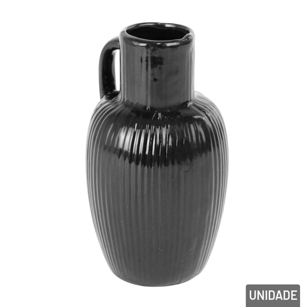 Vaso Decorativo de Cerâmica 12cm com Alça Color