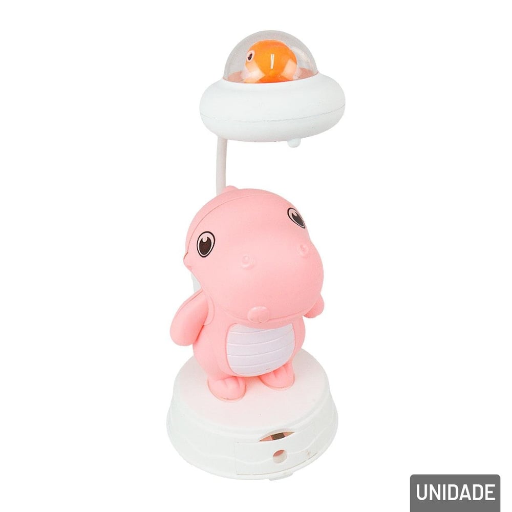Luminária de Mesa 30cm EM LED Dinossauro Color