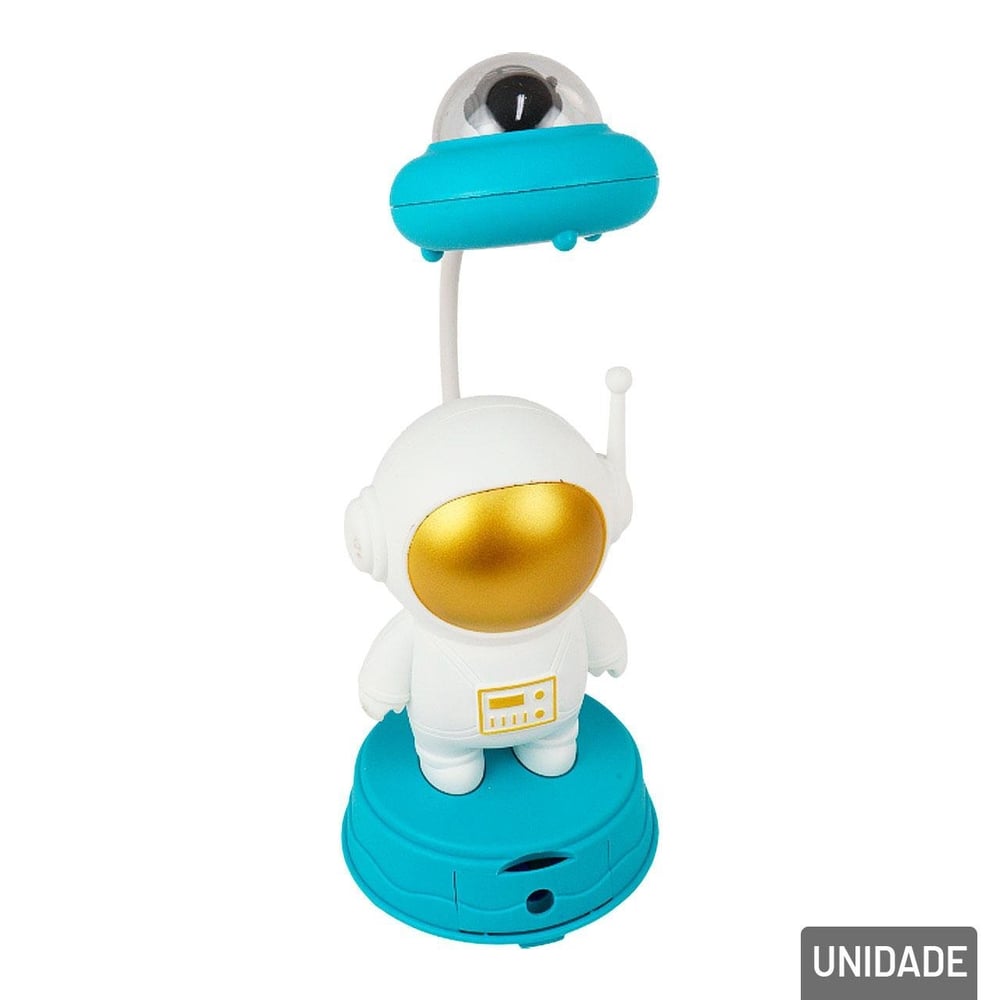 Luminária de Mesa 30cm Astronauta Suporte Color