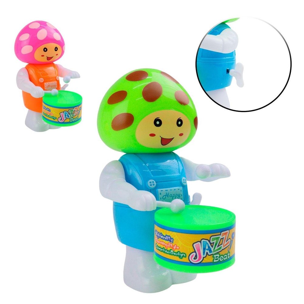 Cogumelo Plástico à Corda com Tambor Color