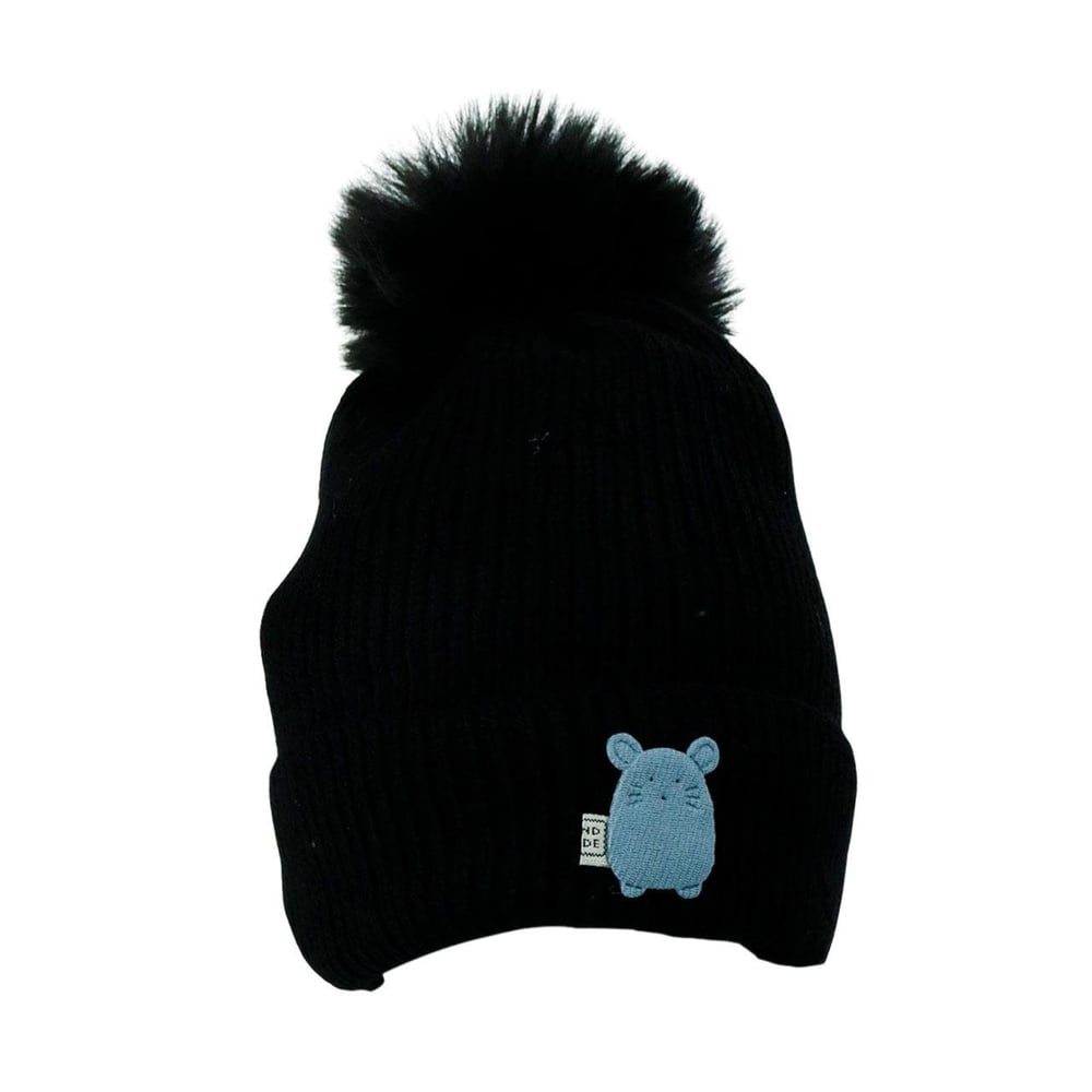 Touca Infantil Poliéster Pompom e Forro Color