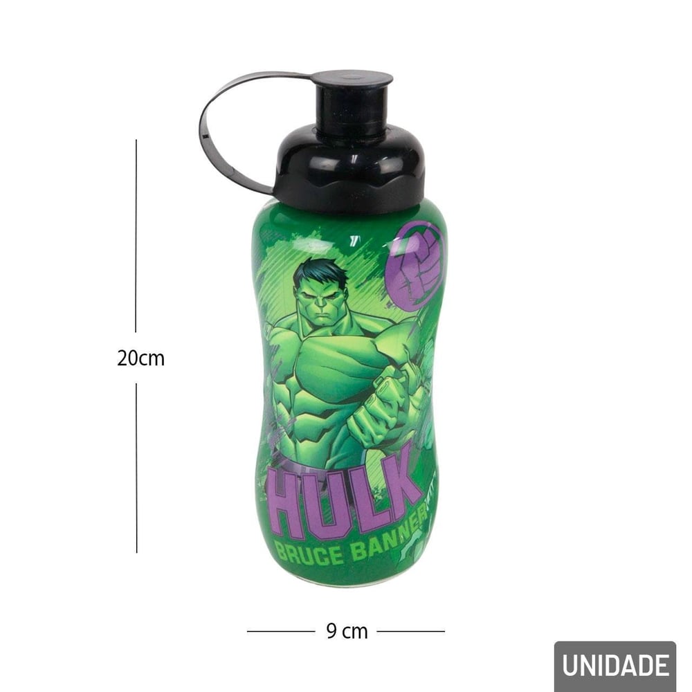 Garrafa de Plástico 550ml Squeeze Gelo Avangers