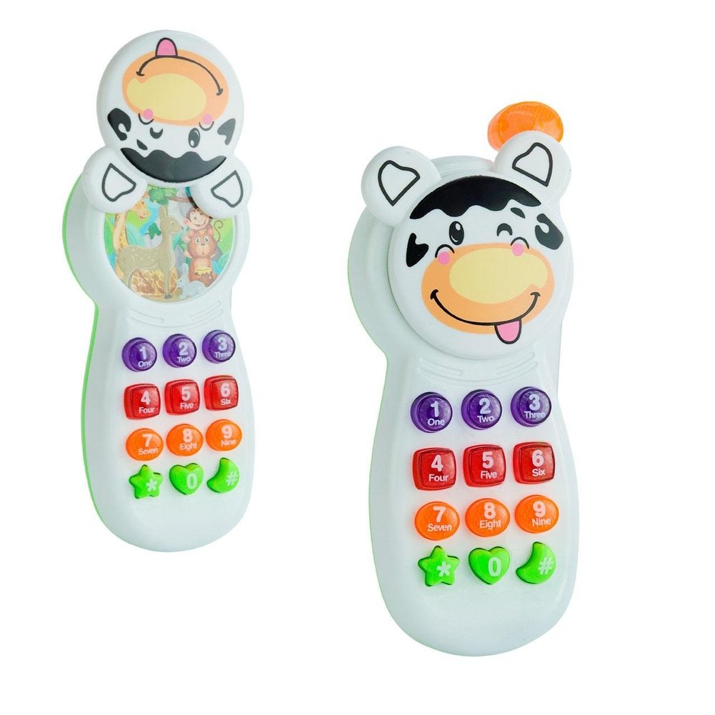 Celular Infantil Musical com LUZ Vaquinha