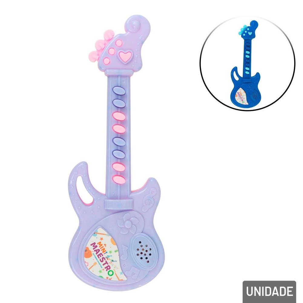 Guitarra Musical de Plástico à Pilha Color
