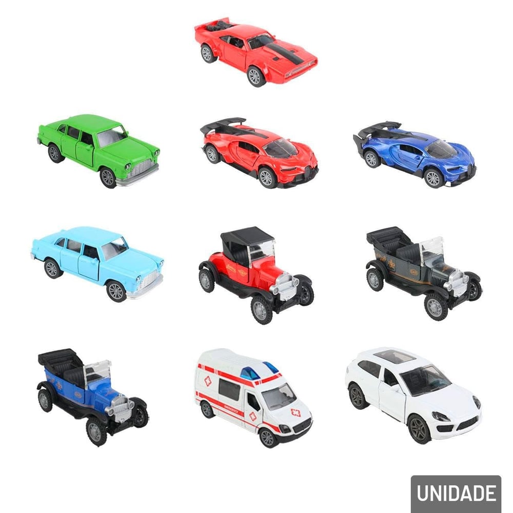 Carrinho de Fricção Metal Super Carros Sortidos