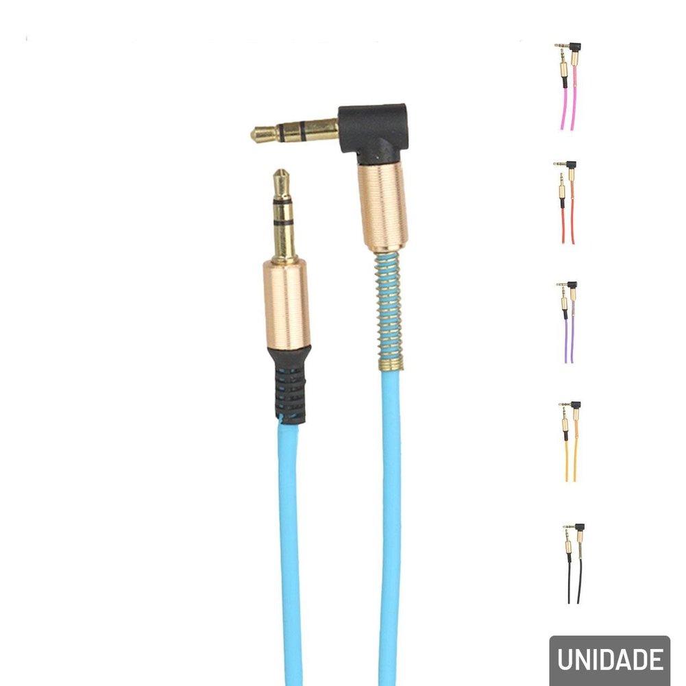 Cabo de áudio P2 1m Color