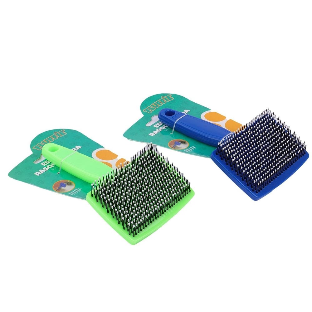 Escova Rasqueadeira Plástico 15cm Color