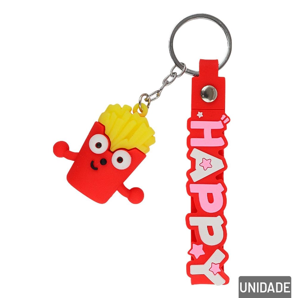 Chaveiro de Silicone 13cm Modelos Sortidos