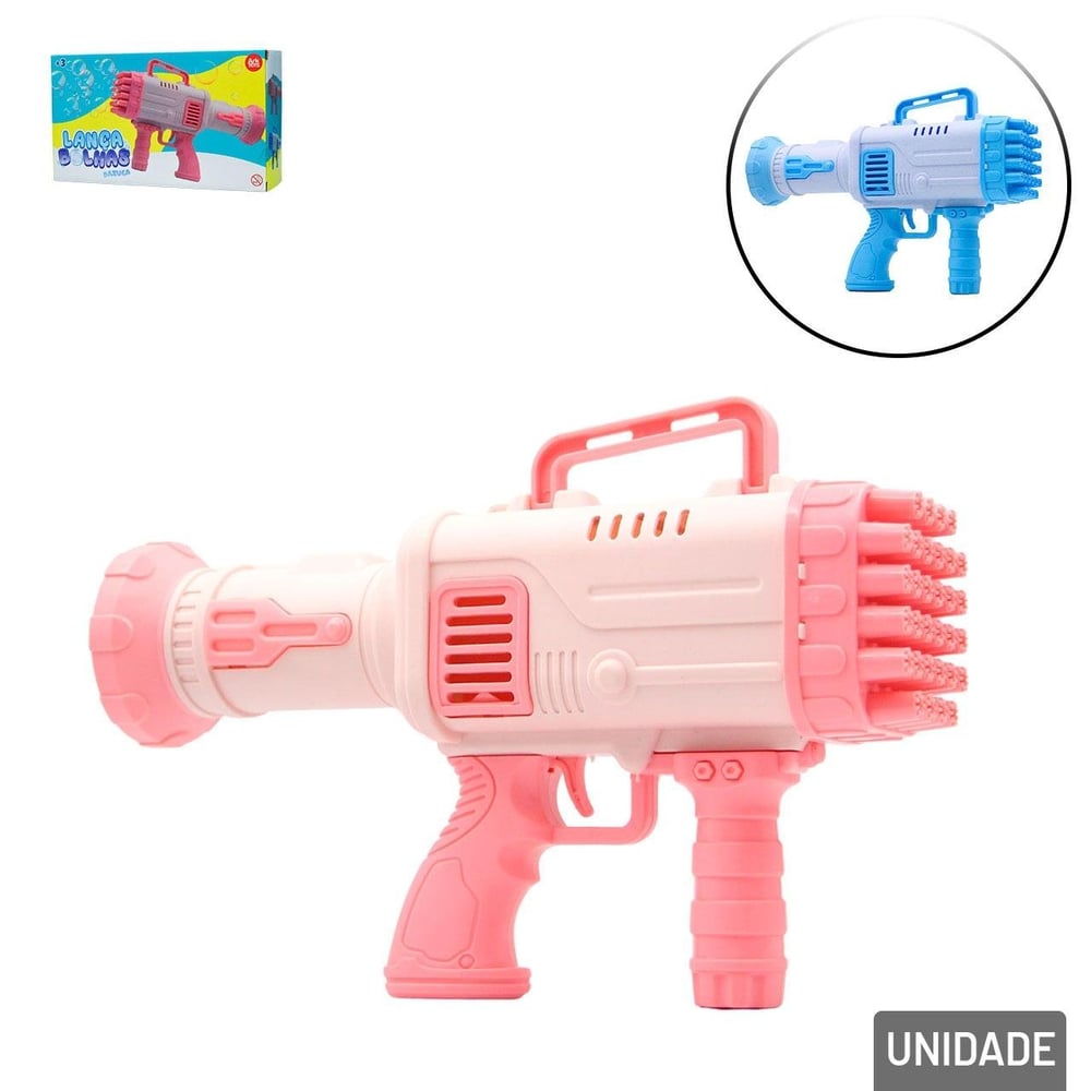 Pistola Lança Bolhas 28cm à Pilha Color