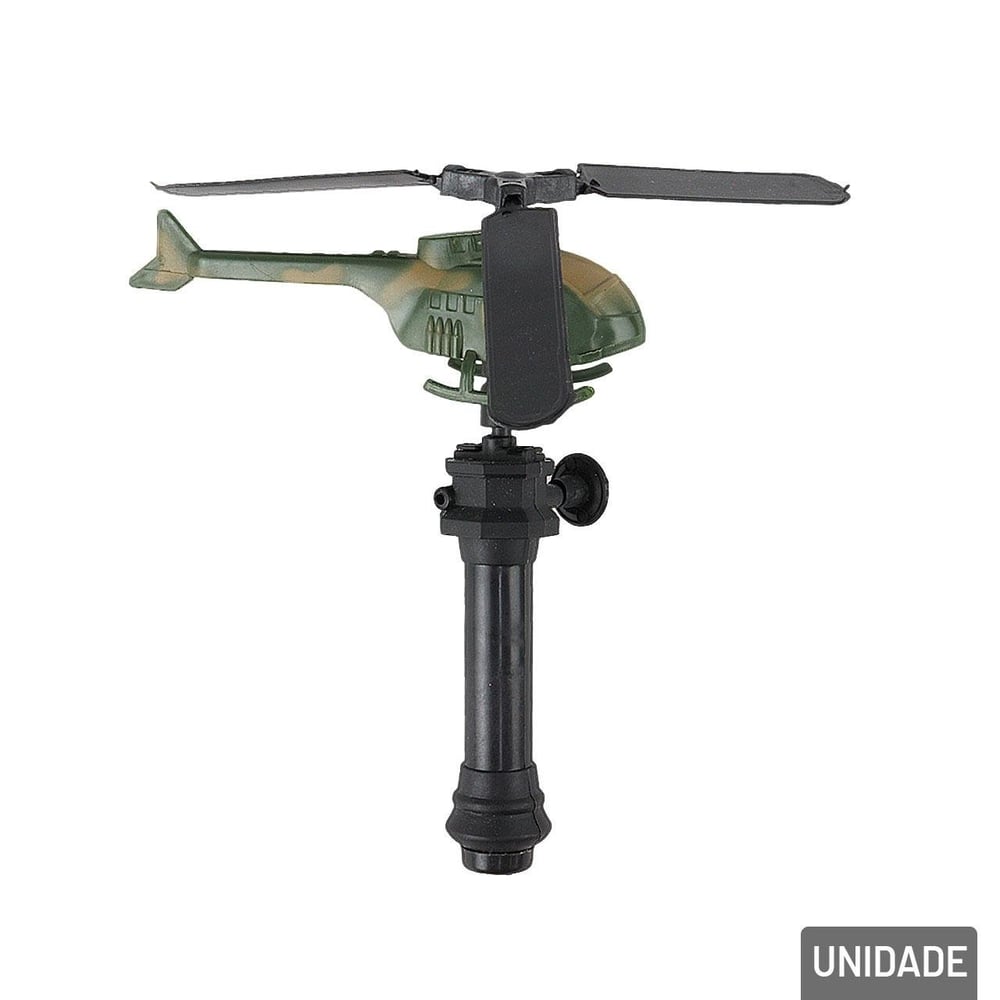 Helicóptero com Lançador Militar
