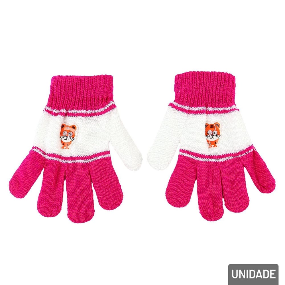 Luva Infantil Poliéster PAR Animais Sortidos