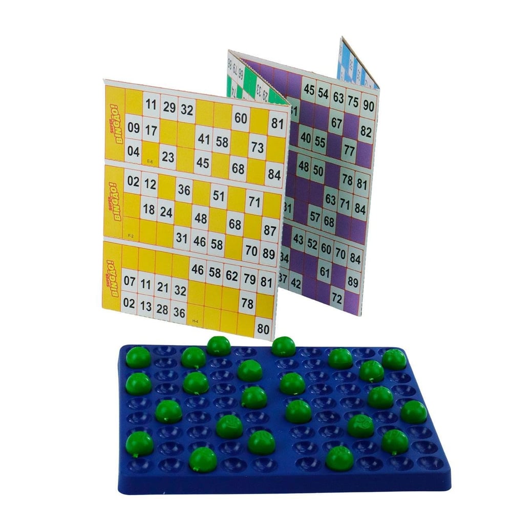 Bingo com 24 Cartelas Base e Bolinhas Tômbola
