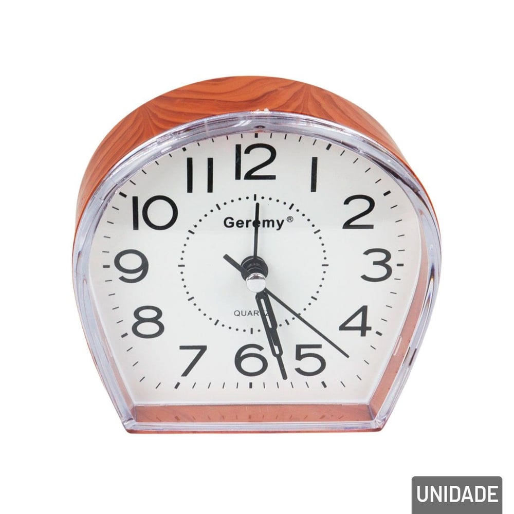 Relógio Analógico de Mesa 10cm Despertador