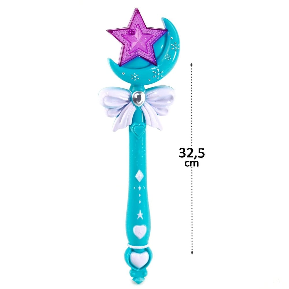 Varinha Mágica de Plástico com SOM e LUZ Encantada