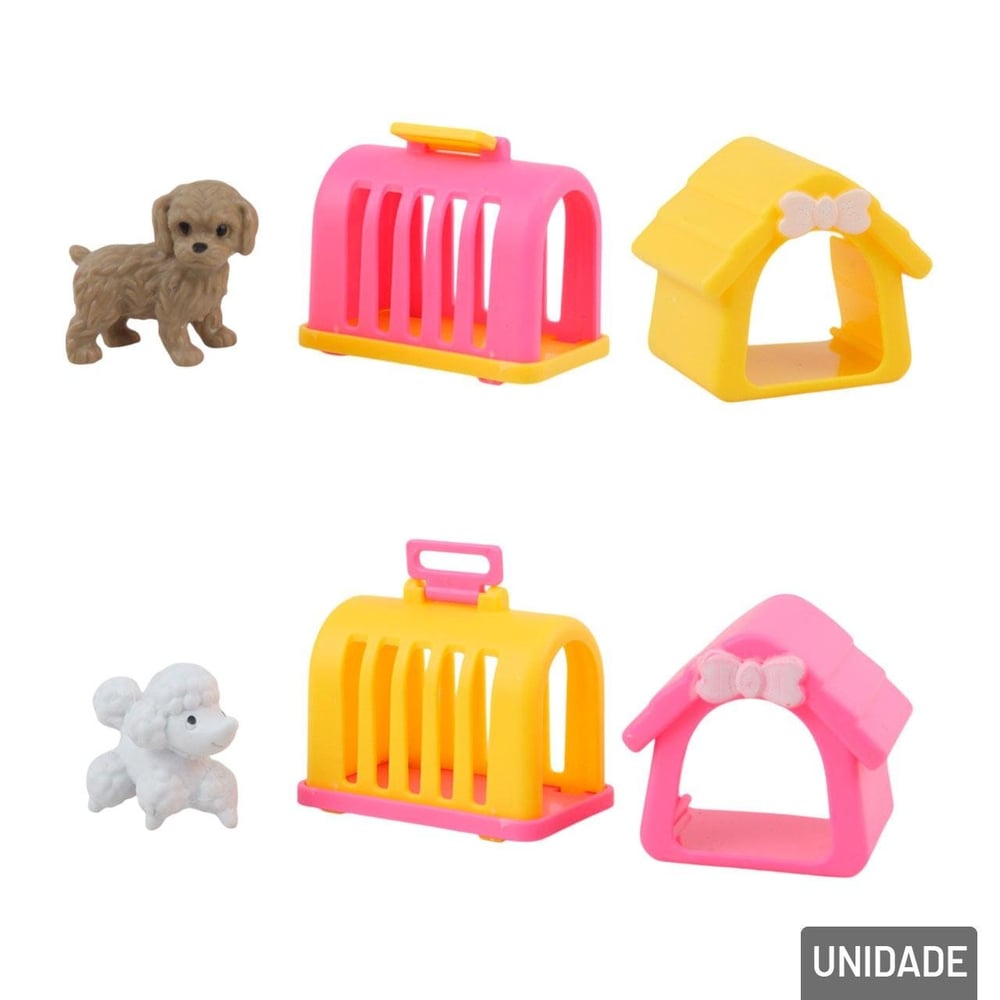 KIT Casinha do PET 2 Pçs com Cachorro Sortidos