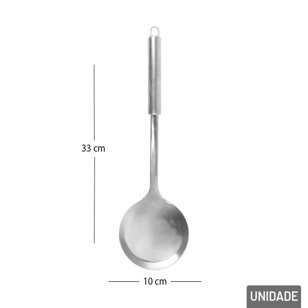 Concha de Inox 33cm Multiuso