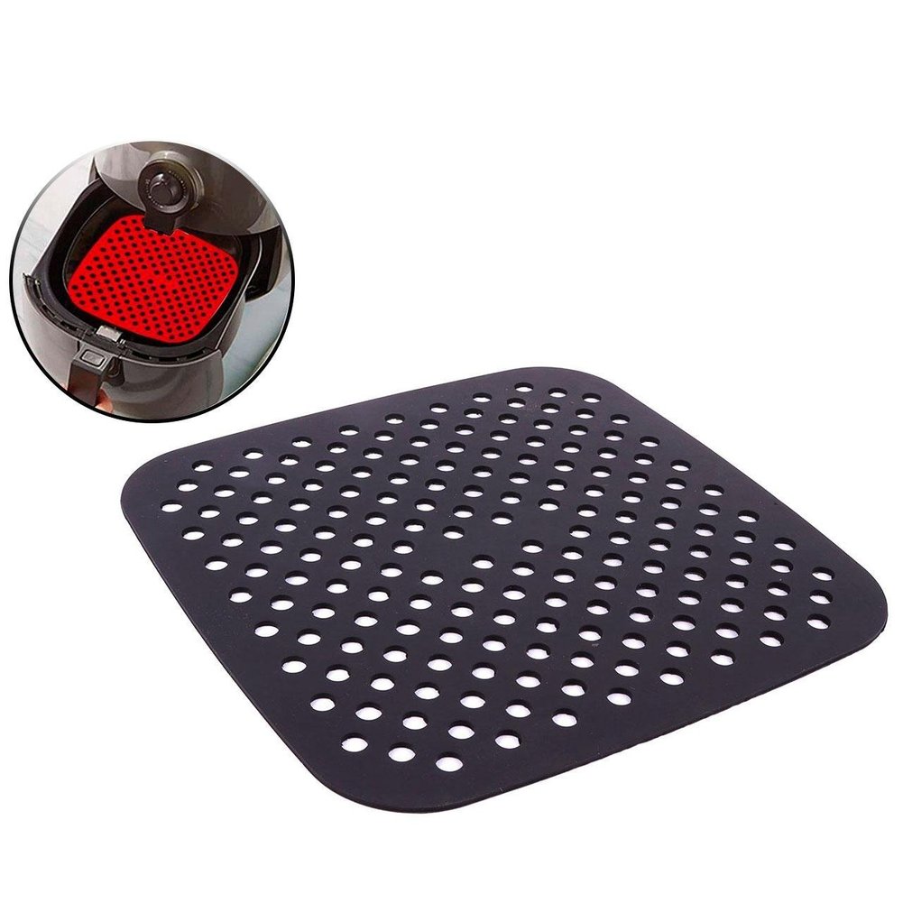 Tapete Fritadeira de Silicone 21cm Quadrada Color